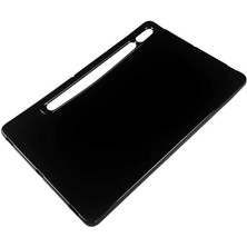 Zore Galaxy Tab S7 T870 Kılıf  Uyumlu Frms Tablet Süper Silikon Kapak-Siyah