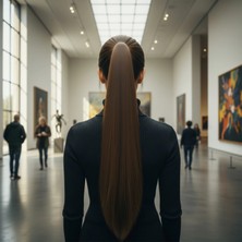 Marsilyan Tokalı Düz At Kuyruğu - Kumral