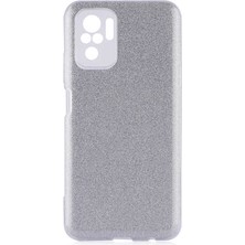 Zore Xiaomi Redmi Note 10S Kılıf Frms Shining Silikon-Gri