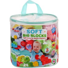 P Parla 04008 Yumuşak Big Bloklar Çanta 24 Parça -Fentoys