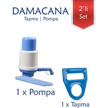 İncirop 2’li Damacana Seti – Damacana Pompası ve Taşıma Aparatı