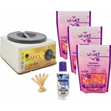 Ağda Makinesi 800ML + 3X250ML Pudralı Boncuk Ağda Seti, Kolay ve Etkili Kullanım Sağlar