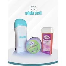 Ağda Seti: 100ML Kartuş, Pudralı, Makine ve 10M Bez ile Rahat Kullanım