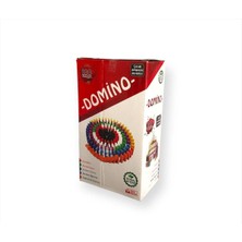 Doğal Ahşap Domino Seti, 100 Parça, Eğlenceli ve Kaliteli Oyun Keyfi