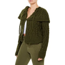 F21 Saç Örgü Hırka