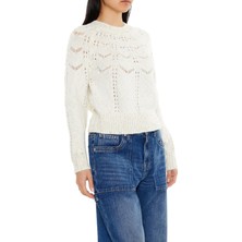 F21 Simli Pointelle Desenli Kazak