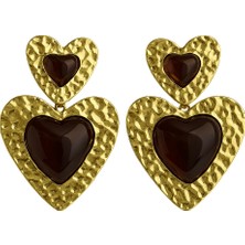 Venüs Design Çelik Kalp  Küpe