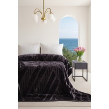 Bedline Decent Çift Kişilik Battaniye 220*240 Antrasit