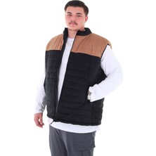 Maruf Shop Erkek Büyük Beden 120 KILO-158 Kilo Arası Için Uygun Dik Yaka Kadife Yelek