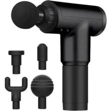 4 Başlıklı Güçlü Masaj Tabancası ile Rahatlatıcı Masaj Deneyimi