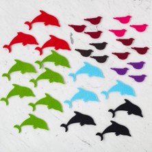 Loren 10 Paket Yunus ve Kuş Figürlü Keçe Set