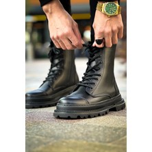 Deridün Yıldız Shoes MN229 - Fst Crow Erkek Bot Sıyah