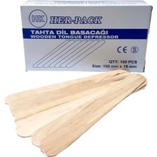Ahşap Dil Basma Çubuğu 100 Adet, Ağda ve Lazer Uyumlu, Hızlı ve Temiz Uygulama