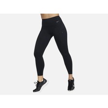Nike Go Therma-Fit High-Waisted 7/8 With Pockets Training Yüksek Belli Siyah Kadın Tayt