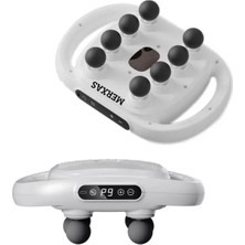 Şarjlı 8 Başlıklı Isıtmalı Masaj Aleti, Dijital Ekranlı Rahatlatıcı Kullanım