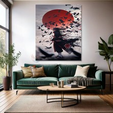 Artarilion Kanvas Dikey Duvar Tablosu Kanvas Itachi1 Anime Tablosu Ev Ofis Salon Modern Duvar Tablosu