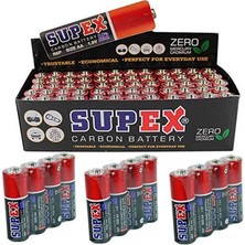 AyrStore Supex R6 1.5 Volt Çinko Karbon Aa Kalem Pil 60'lı Kalem Pil