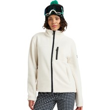 Roxy Alabama Full Zip Solid Kadın Beyaz Polar Ceket