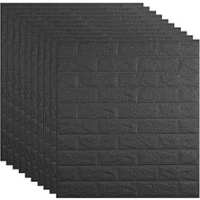 Siyah Kendinden Yapışkanlı Taş Duvar Paneli 70X77CM, 10 Adet