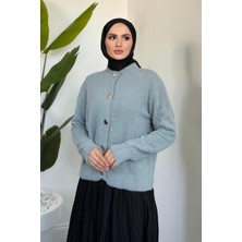 Merven Akyüz Çise Kedi Sakallı Hırka Gri