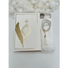 6 Parça Hediyelik Seccade ve Kuran-I Kerim Seti, Tesbih, Örtü, Bohça (Hac, Umre, Çeyizlik)