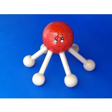 Doğal Ahşap Ahtopot Masaj Aleti, Rahatlatıcı ve Şık Tasarım