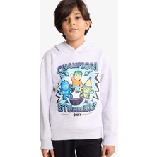 DeFacto Erkek Çocuk Stumble Guys Kapüşonlu İçi Yumuşak Tüylü Sweatshirt G0054A825WN