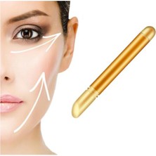 Titreşimli Yüz ve Cilt Bakım Kalemi, Parlak Altın Tonunda Güzellik Aracı