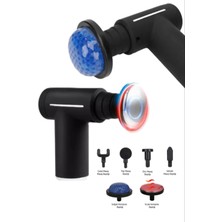 Şarjlı Isıtmalı ve Soğuk Masaj Tabancası Sporcu Rahatlatıcı Aleti