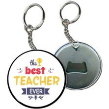 Özcan Tasarım Öğretmenler Gününe Özel Anahtarlık - Öğretmene Anahtarlık Hediye ( Best Teacher Anahtarlık )