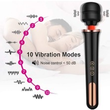 Şarjlı Siyah Wand Masaj Aleti ile Rahatlatıcı ve Keyifli Anlar