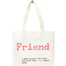 Wolo Company Maxi Cotton Tote Bag Freınd WK07
