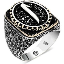 Gumush Gümüş Elif Oval Erkek Yüzük