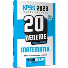 Yediiklim 2026 Kpss Matematik 20 Deneme Çözümlü Yediiklim Yayınları