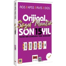 Yargı 2026 Kpss Meb-Ags Ales Dgs Sözel Mantık Orijinal Çıkmış Sorular Son 15 Yıl Çözümlü Yargı Yayınları