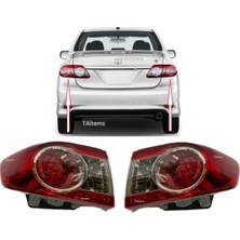 Can Meta Forza Otomotiv Toyota Corolla Stop Lambası 2011 Dış Sağ+Sol Takım Corolla 2011- 81551-12A30 81561-12A30