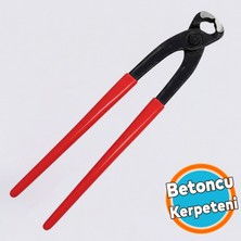 Nzb Profesyonel Betoncu Kerpeteni 250 mm Demir Bağlama ve Kesme Pensesi Ergonomik Saplı Dayanıklı Model