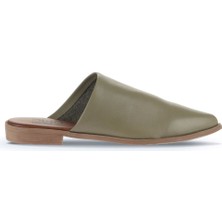Bueno Shoes Yeşil Deri Kadın Düz Babet 01WN0124 01WN0124