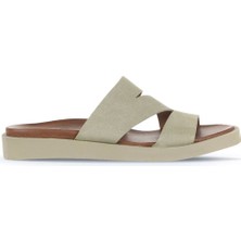 Bueno Shoes Yeşil Alf Süet Kadın Düz Terlik 01WA5406 01WA5406