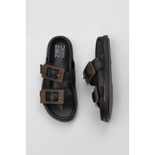 Bueno Shoes Siyah Deri Kadın Düz Terlik 01WU5817 01WU5817