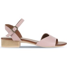 Bueno Shoes Gül Kurusu Deri Kadın Az Topuklu Sandalet 01WA7308 01WA7308