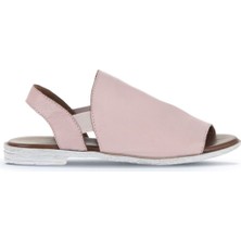 Bueno Shoes Gül Kurusu Deri Kadın Düz Sandalet 01WA3008 01WA3008