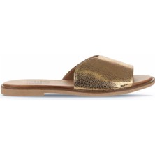 Bueno Shoes Bronz Deri Kadın Düz Terlik 01WA5701 01WA5701