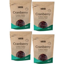 Harras Kurutulmuş Turna Yemişi Cranberry 4'lü Paket | Ithal Enerji Deposu | 4 Adet x 150 gr