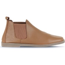 Bueno Shoes Kahverengi Deri Kadın Düz Bot 01WD4208 01WD4208