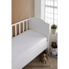 Nelson Lastikli Bebek Çarşafı (Beyaz)60 x 120 cm Pamuk Çarşaf