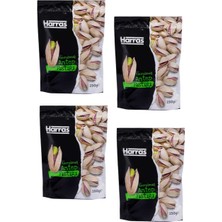 Harras Kavrulmuş Antep Fıstığı Yerli Üretim Tuzlu Leblebici Fıstık Kuruyemiş 4 Adet x 150 gr