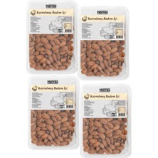 Harras Kavrulmuş Badem Içi Premium Tuzlu Kuruyemiş Yüksek Gramaj Seti 4 Adet x 400 gr