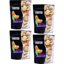 Harras Yerli Lüks Kabuksuz Kavrulmuş Karışık Kuruyemiş Çeşitleri 4 Adet x 150 gr