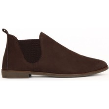Bueno Shoes Kahverengi Nubuk Kadın Düz Bot 01WD3501 01WD3501